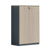 PROGRESS Ντουλάπι Γραφείου Δίφυλλο, 3 Ράφια, Απόχρωση Elm - Sky Grey  80x40x120cm [-Ανθρακί-, -Φυσικό-] [-Melamine-] ΕΟ814