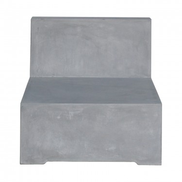 CONCRETE Καρέκλα Σαλονιού Κήπου - Βεράντας, Cement Grey  69x81x65cm [-Γκρι-] [-Artificial Cement (Recyclable)-] Ε6200,1