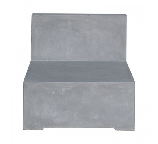 CONCRETE Καρέκλα Σαλονιού Κήπου - Βεράντας, Cement Grey  69x81x65cm [-Γκρι-] [-Artificial Cement (Recyclable)-] Ε6200,1