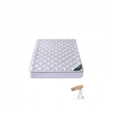 ΣΤΡΩΜΑ Bonnell Spring με Ανώστρωμα Foam Roll Pack Μονής Όψης (1)  140x200x24cm [-Άσπρο-] [-Spring/Μονής Όψης-] Ε2056,8