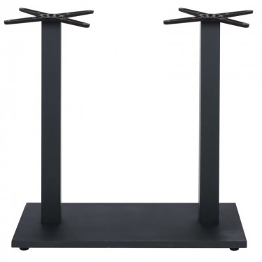 PRATO-W Βάση Τραπεζιού Μακρόστενη με ρεγουλατόρο Μέταλλο Βαφή Μαύρο (17,80kg)  70x40cm H.72cm [-Μαύρο-] [-Μέταλλο-] Ε067,W