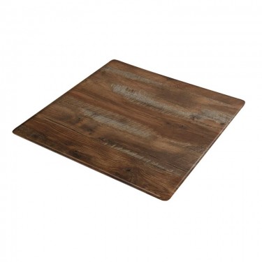Contract Sliq Sandy Supreme Επιφάνεια Τραπεζιού τ.Werzalit Απόχρωση Yukon Oak  70x70cm/18mm [-Καρυδί-] [-Melamine Laminated-] Ε107,57