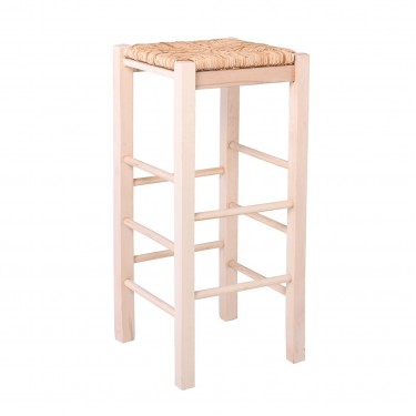 ΤΑΒΕΡΝΑΣ Σκαμπό BAR, Οξιά Εμποτισμός Φυσικό, Κάθισμα Ψάθα  35x35x80cm [-Φυσικό-] [-Ξύλο-, -Ψάθα-] Ρ977,Ε1