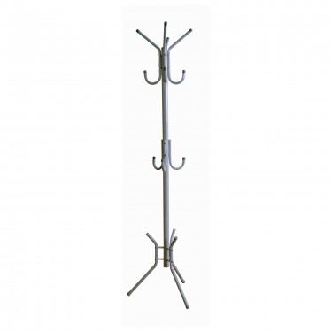 LEROY Καλόγερος Μέταλλο Βαφή Silver  38x38x176cm [-Γκρι-] [-Μέταλλο-] ΕΜ187,3