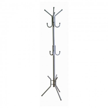 LEROY Καλόγερος Μέταλλο Βαφή Silver  38x38x176cm [-Γκρι-] [-Μέταλλο-] ΕΜ187,3