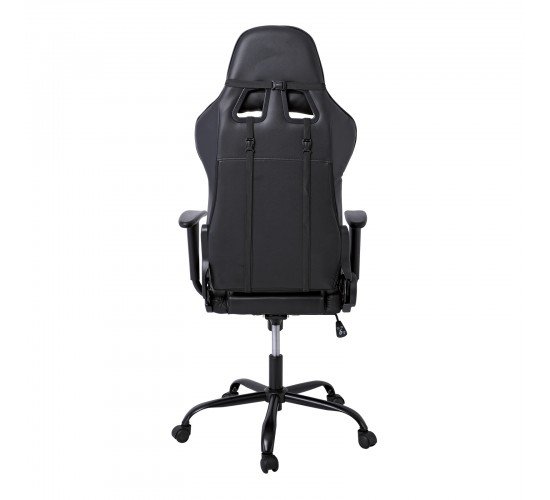 BF8350 Gaming Πολυθρόνα Γραφείου, Ανάκλιση Πλάτης έως 90°, Pu Μαύρο  69x69x126/136cm [-Μαύρο-] [-PU - PVC - Bonded Leather-] ΕΟ578
