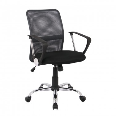BF2009 Πολυθρόνα Γραφείου Mesh Ανθρακί  - Μαύρο  58x60x91/101cm [-Ανθρακί-, -Μαύρο-] [-Ύφασμα Mesh-] ΕΟ516,7