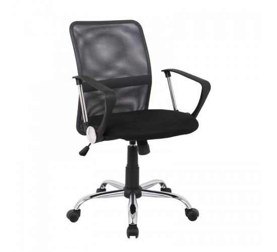 BF2009 Πολυθρόνα Γραφείου Mesh Ανθρακί  - Μαύρο  58x60x91/101cm [-Ανθρακί-, -Μαύρο-] [-Ύφασμα Mesh-] ΕΟ516,7