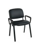 SIGMA Πολυθρόνα Γραφείου Επισκέπτη Μέταλλο Μαύρο / PVC Μαύρο  62x60x79cm [-Μαύρο-] [-PU - PVC-, -Μέταλλο-] ΕΟ550,17Μ