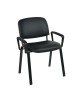 SIGMA Πολυθρόνα Γραφείου Επισκέπτη Μέταλλο Μαύρο / PVC Μαύρο  62x60x79cm [-Μαύρο-] [-PU - PVC-, -Μέταλλο-] ΕΟ550,17Μ