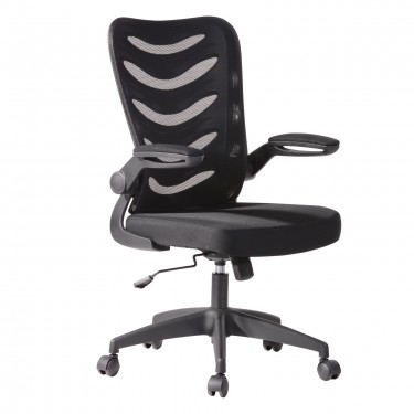 BF2945 Πολυθρόνα Γραφείου Mesh Μαύρο - Ύφασμα Μαύρο  61x61x97/107cm [-Μαύρο-] [-Ύφασμα Mesh-, -Ύφασμα-] ΕΟ602,1