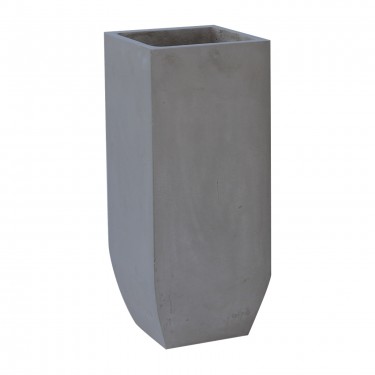 FLOWER POT-1  Cement Grey 25x25x60cm  25x25x60cm [-Γκρι-] [-Artificial Cement (Recyclable)-] Ε6300,A