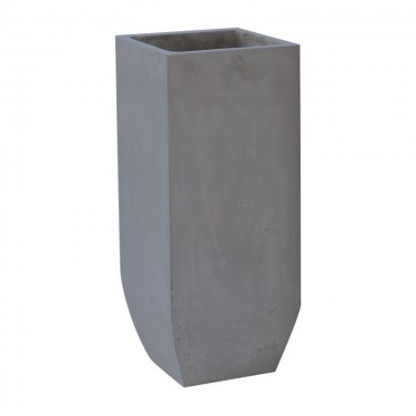 FLOWER POT-1  Cement Grey 25x25x60cm  25x25x60cm [-Γκρι-] [-Artificial Cement (Recyclable)-] Ε6300,A