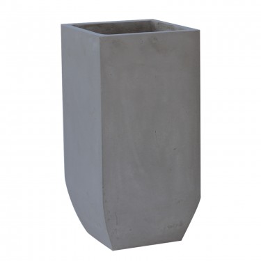 FLOWER POT-1 Cement Grey 35x35x80cm  35x35x80cm [-Γκρι-] [-Artificial Cement (Recyclable)-] Ε6300,B