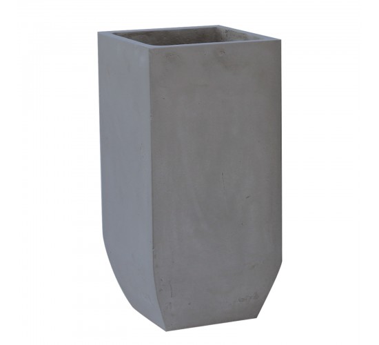 FLOWER POT-1 Cement Grey 35x35x80cm  35x35x80cm [-Γκρι-] [-Artificial Cement (Recyclable)-] Ε6300,B