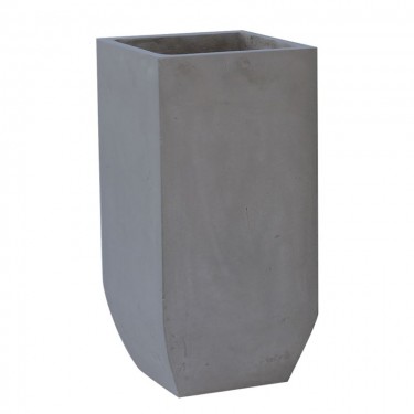 FLOWER POT-1 Cement Grey 35x35x80cm  35x35x80cm [-Γκρι-] [-Artificial Cement (Recyclable)-] Ε6300,B