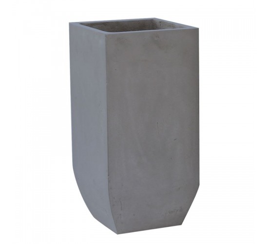 FLOWER POT-1 Cement Grey 35x35x80cm  35x35x80cm [-Γκρι-] [-Artificial Cement (Recyclable)-] Ε6300,B