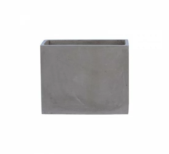 FLOWER POT-2 Cement Grey 50x20x40cm  50x20x40cm [-Γκρι-] [-Artificial Cement (Recyclable)-] Ε6301,A