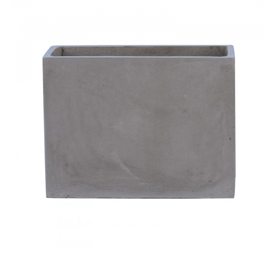 FLOWER POT-2 Cement Grey 70x40x50cm  70x40x50cm [-Γκρι-] [-Artificial Cement (Recyclable)-] Ε6301,C
