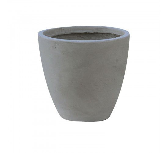 FLOWER POT-3 Cement Grey Φ44x37cm  Φ44x37cm [-Γκρι-] [-Artificial Cement (Recyclable)-] Ε6302,B