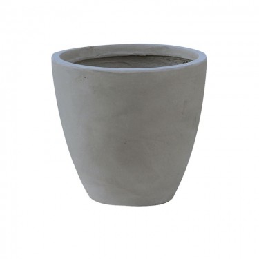 FLOWER POT-3 Cement Grey Φ44x37cm  Φ44x37cm [-Γκρι-] [-Artificial Cement (Recyclable)-] Ε6302,B