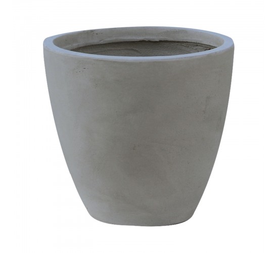 FLOWER POT-3 Cement Grey Φ53x47cm  Φ53x47cm [-Γκρι-] [-Artificial Cement (Recyclable)-] Ε6302,C
