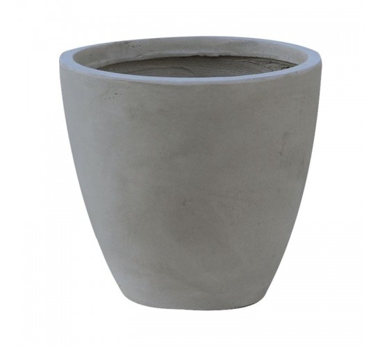 FLOWER POT-3 Cement Grey Φ53x47cm  Φ53x47cm [-Γκρι-] [-Artificial Cement (Recyclable)-] Ε6302,C
