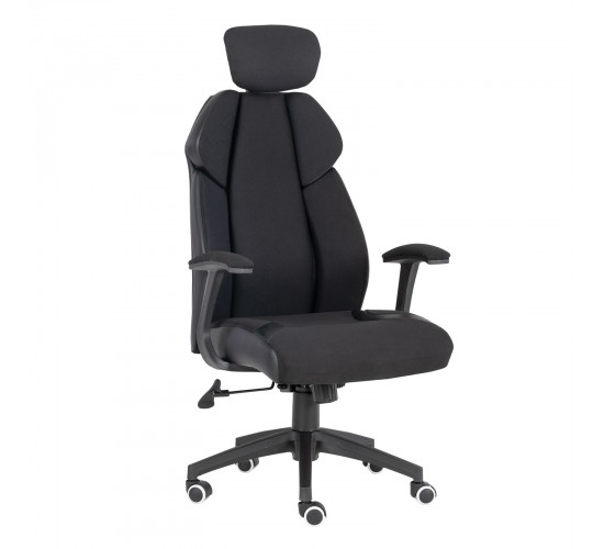 BF8300 Πολυθρόνα Γραφείου Διευθυντή, Microfiber Μαύρο PU Μαύρο  64x72x122/130cm [-Μαύρο-] [-Ύφασμα Mesh-] ΕΟ587,3