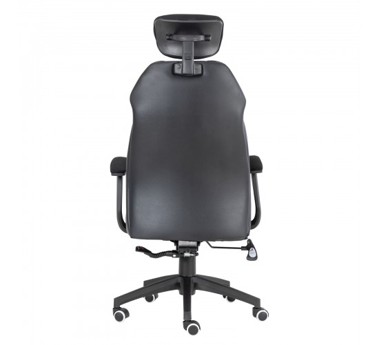 BF8300 Πολυθρόνα Γραφείου Διευθυντή, Microfiber Μαύρο PU Μαύρο  64x72x122/130cm [-Μαύρο-] [-Ύφασμα Mesh-] ΕΟ587,3