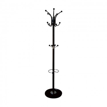 JASON Καλόγερος Περιστρεφόμενος, Μέταλλο Βαφή Μαύρο, Βάση Μάρμαρο  Φ37cm H.170cm [-Μαύρο-] [-Μάρμαρο - Τεχνομάρμαρο-, -Μέταλλο-] Ε722,2