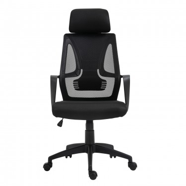 BF2950W Πολυθρόνα Γραφείου Διευθυντή, Mesh Μαύρο  60x67x119/129cm [-Μαύρο-] [-Ύφασμα Mesh-] ΕΟ544,1W