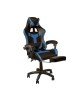 BF7860 Gaming Relax Πολυθρόνα Γραφείου με Υποπόδιο, Pu Μαύρο - Μπλε  63x70x117/127cm [-Μαύρο/Μπλε-] [-PU - PVC - Bonded Leather-] ΕΟ581,2