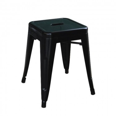 RELIX Σκαμπό Στοιβαζόμενο, Μέταλλο Βαφή Μαύρο  38x38x45cm [-Μαύρο-] [-Μέταλλο-] Ε5195,1W