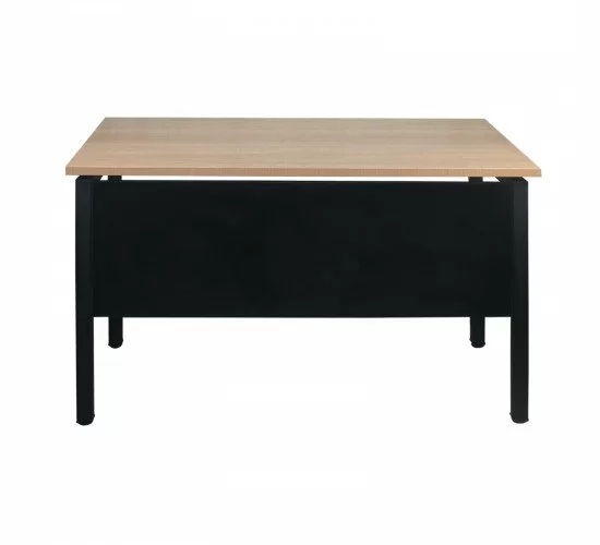UNIT Γραφείο Μέταλλο Βαφή Μαύρο, Melamine Απόχρωση Sonoma  120x60x75cm [-Μαύρο/Φυσικό-] [-Μέταλλο/Melamine-] ΕΟ436,1