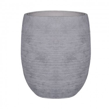 FLOWER POT-8 Απόχρωση Light Grey Wash  Φ35x39cm [-Γκρι-] [-Artificial Cement (Recyclable)-] Ε6307,Β