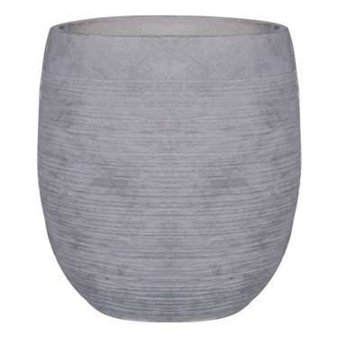 FLOWER POT-8 Απόχρωση Light Grey Wash  Φ48x52cm [-Γκρι-] [-Artificial Cement (Recyclable)-] Ε6307,C