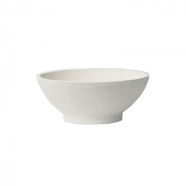 FLOWER POT-9 Απόχρωση Milk White  Φ45x18cm [-Άσπρο-] [-Artificial Cement (Recyclable)-] Ε6308,Α