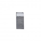 FLOWER POT-10 Απόχρωση Black Wash  20x20x50cm [-Άσπρο-, -Μαύρο-] [-Artificial Cement (Recyclable)-] Ε6309,Α