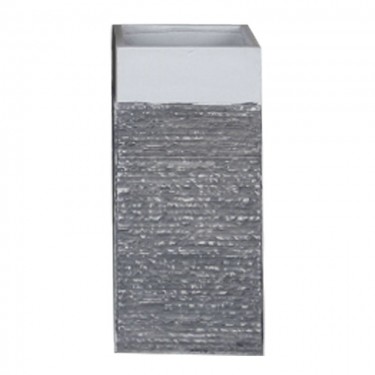 FLOWER POT-10 Απόχρωση Black Wash  41x41x80cm [-Άσπρο-, -Μαύρο-] [-Artificial Cement (Recyclable)-] Ε6309,D