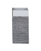 FLOWER POT-10 Απόχρωση Black Wash  41x41x80cm [-Άσπρο-, -Μαύρο-] [-Artificial Cement (Recyclable)-] Ε6309,D