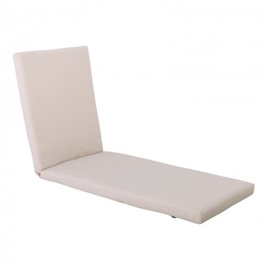 SUNLOUNGER Μαξιλάρι Ξαπλώστρας Ύφασμα Sandy Water Repellent, Foam Polyester Φερμουάρ-Velcro  196(78 118)x60x7cm [-Γκρι-] [-Ύφασμα-] Ε2017,7