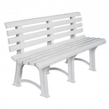 ATENA Παγκάκι Κήπου-Βεράντας, PP Άσπρο  150x73x51cm [-Άσπρο-] [-PP - PC - ABS-] Ε368