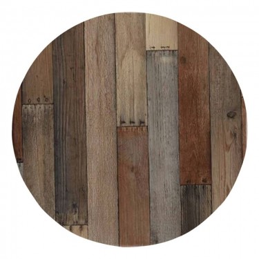 Contract Sliq Smooth Supreme Επιφάνεια Τραπεζιού τ.Werzalit Απόχρωση Apple Crates  Φ60cm/16mm [-Καρυδί-, -Φυσικό-] [-Melamine Laminated-] Ε100,61