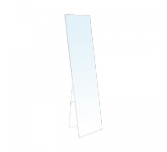 DAYTON Καθρέπτης Δαπέδου - Τοίχου Αλουμίνιο, Απόχρωση Άσπρο  40x33x160cm [-Άσπρο-] [-Αλουμίνιο-] Ε7182,3