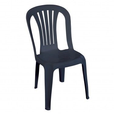 IRIDE Καρέκλα Στοιβαζόμενη, ΡΡ Ανθρακί  48x55x84cm [-Ανθρακί-] [-PP - PC - ABS-] Ε369,1