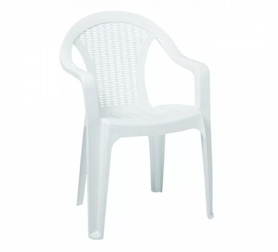 INTEX Πολυθρόνα Κήπου Στοιβαζόμενη, PP Άσπρο  54x53x78cm [-Άσπρο-] [-PP - PC - ABS-] Ε308,2