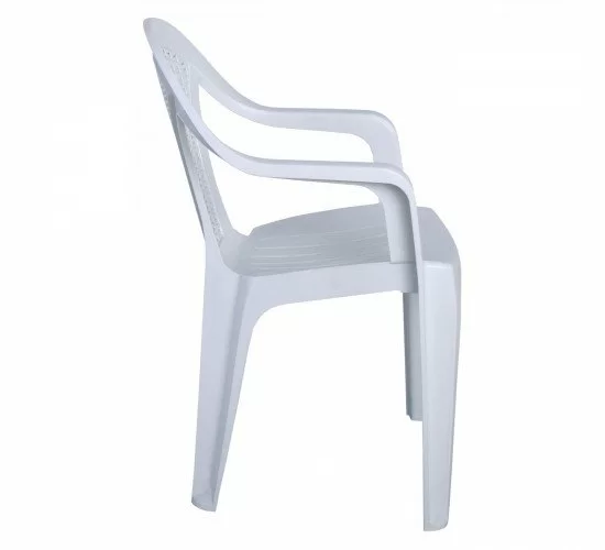 INTEX Πολυθρόνα Κήπου Στοιβαζόμενη, PP Άσπρο  54x53x78cm [-Άσπρο-] [-PP - PC - ABS-] Ε308,2