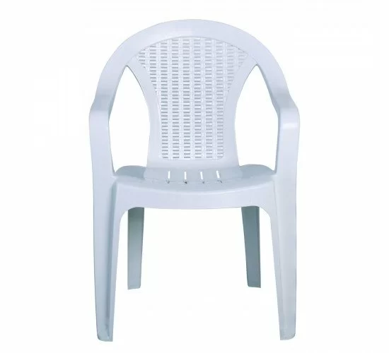 INTEX Πολυθρόνα Κήπου Στοιβαζόμενη, PP Άσπρο  54x53x78cm [-Άσπρο-] [-PP - PC - ABS-] Ε308,2
