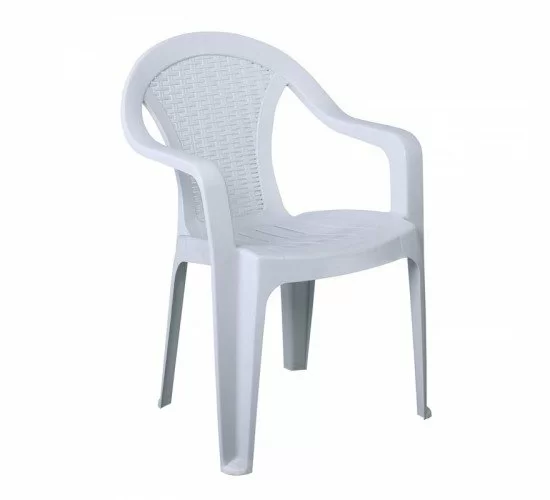 INTEX Πολυθρόνα Κήπου Στοιβαζόμενη, PP Άσπρο  54x53x78cm [-Άσπρο-] [-PP - PC - ABS-] Ε308,2