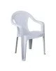 INTEX Πολυθρόνα Κήπου Στοιβαζόμενη, PP Άσπρο  54x53x78cm [-Άσπρο-] [-PP - PC - ABS-] Ε308,2